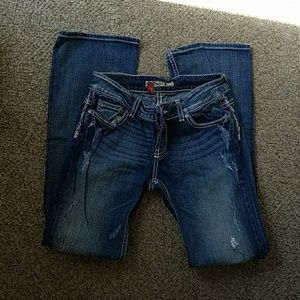 BKE jeans distress culture cut